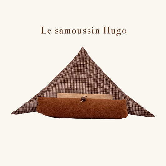 Coussin porte-livre - Samoussin by Aricomagic - Hugo
