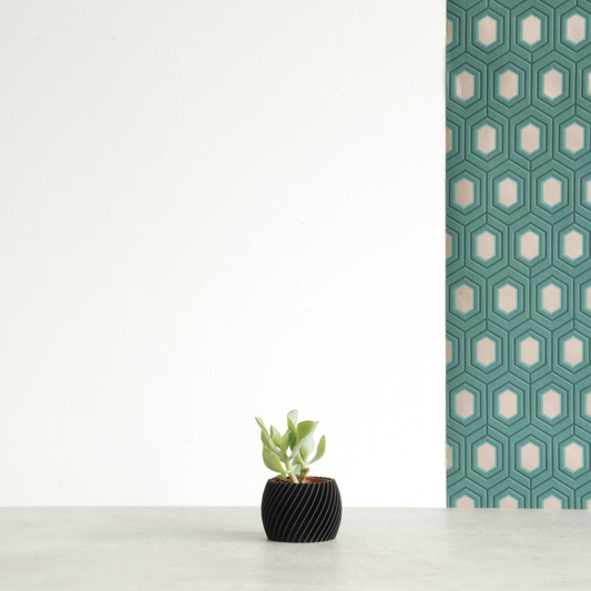 Petit cache pot Twist - Noir