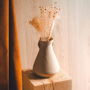 Vase Sculpt - Crème bouleau
