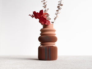 Vase modulaire Nu - Terracotta