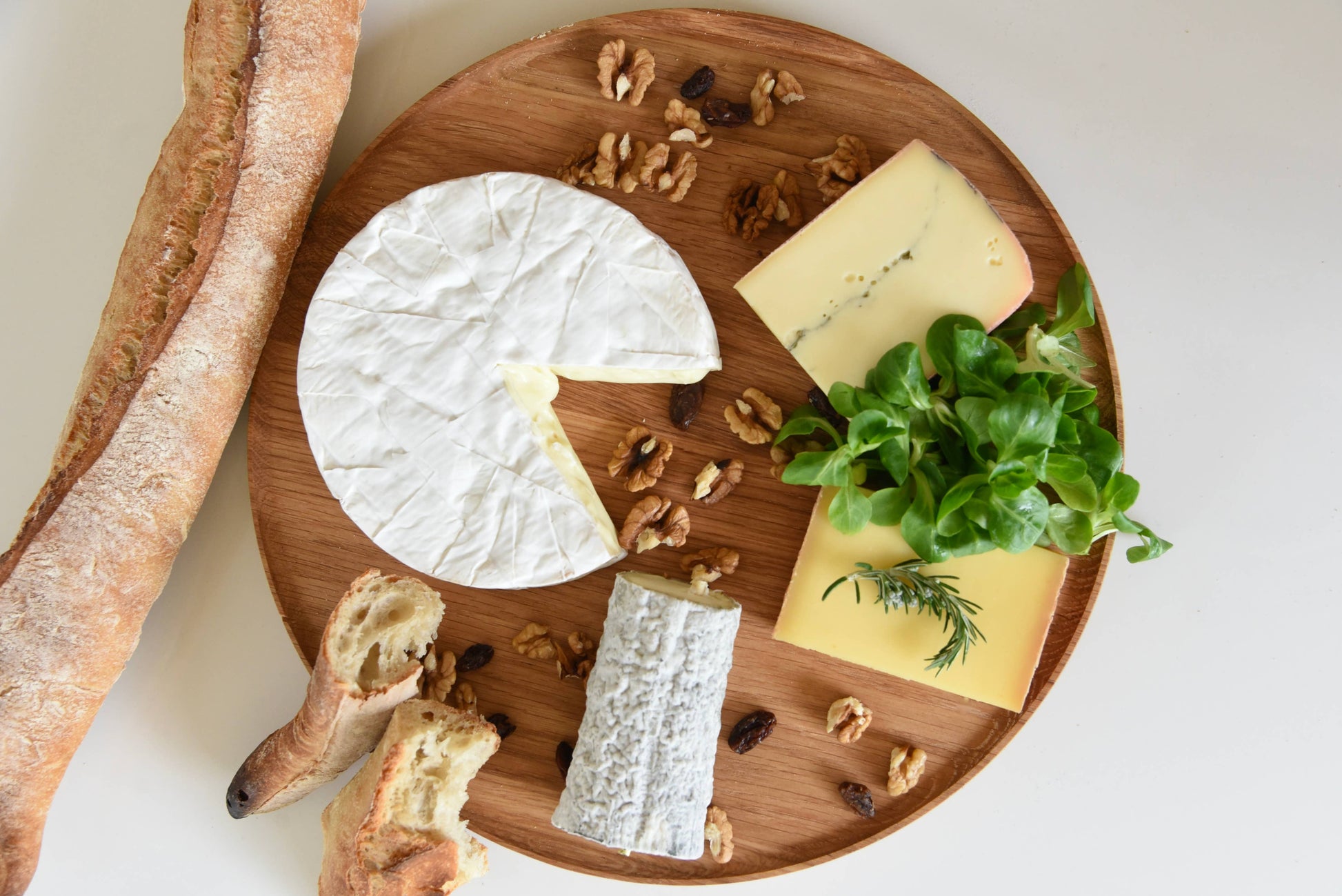 Assiette de présentation en bois