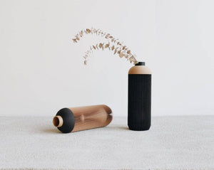 Vase Onde - Noir
