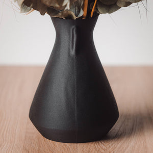 Vase pour fleurs séchées - Sculpt (noir ébène)