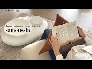 Coussin porte-livre -  Samoussin by Aricomagic - Hugo